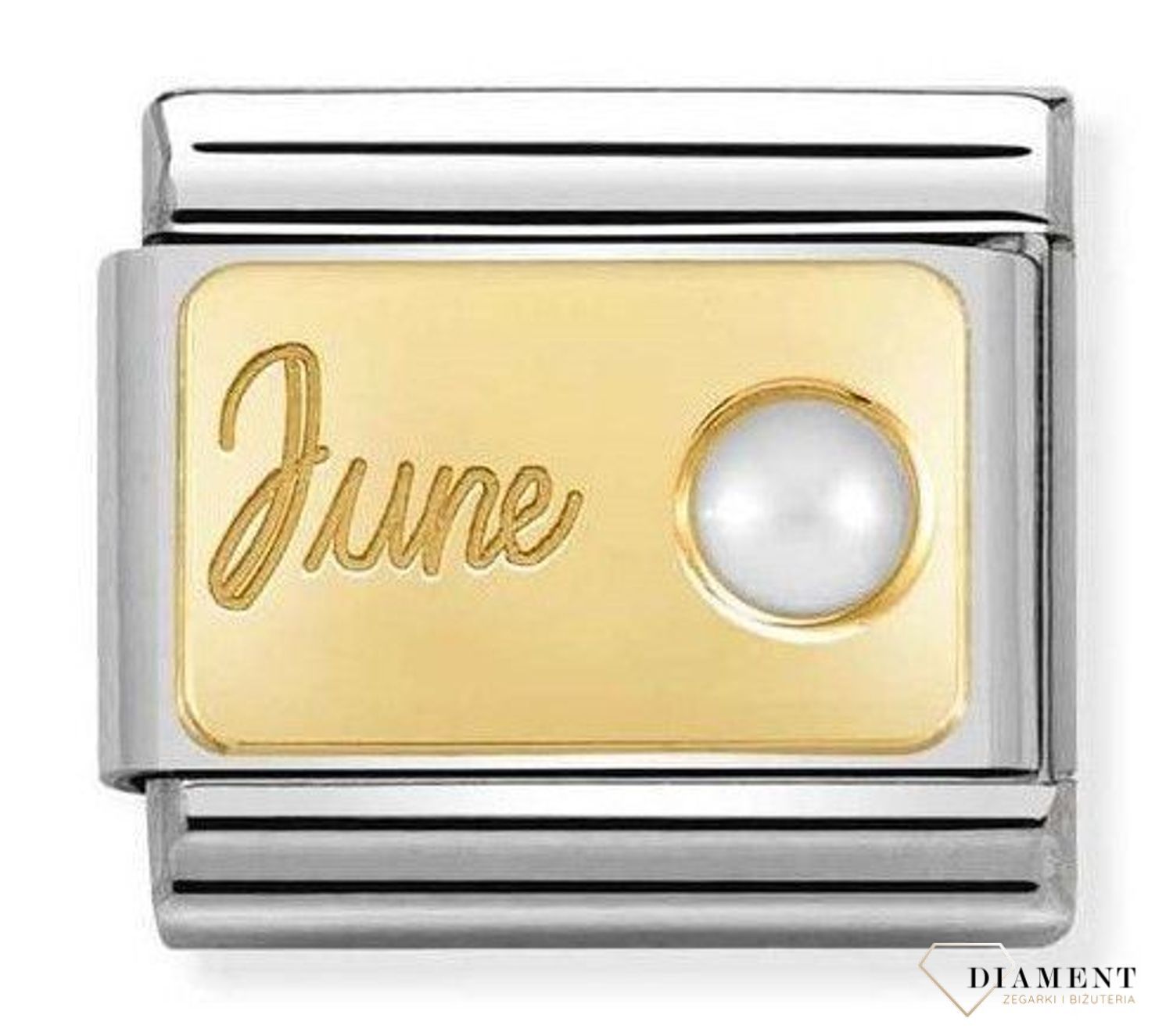 Nomination Link 18K zawieszka złoto 'Czerwiec Perła' 030519 06 ✓ Zawieszki Nomination ✓ Wyjątkowy prezent ✓ Nomination ✓ Bransoletka Nomination ✓ Bransoletka ze stali ✓ Gwarancja najniższej ceny ✓ Zapraszamy!.jpg